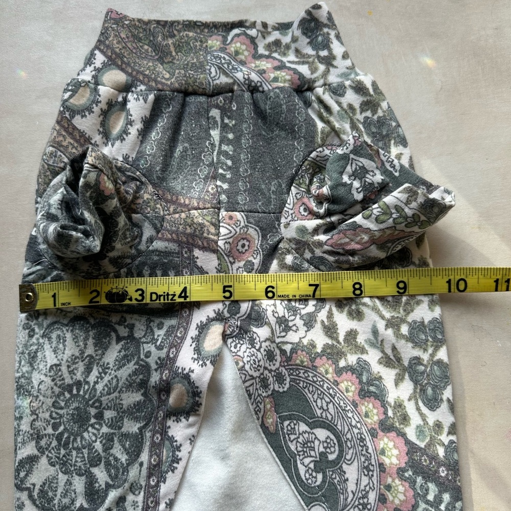 Paisley Floral Lined Dog Shirt | Cottagecore Boho Vintage Pet Top Size Medium - Picture 5 of 7